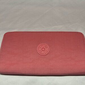 Brand New Kipling Moneyworld Zip Around Wallet in Enjoyable Blush